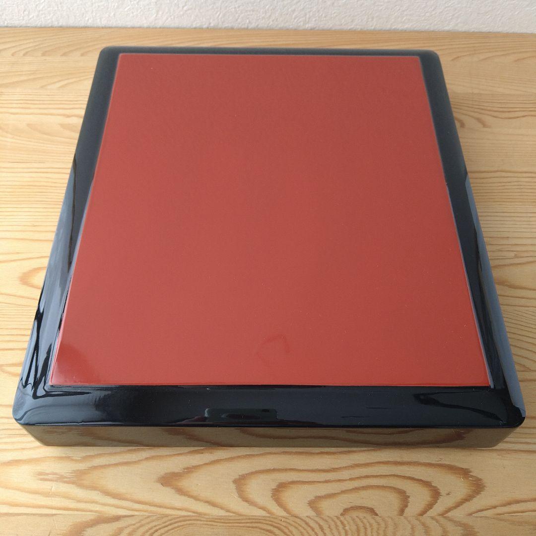 【最終価格】【新品未使用】目録箱 文箱 硯箱 朱塗