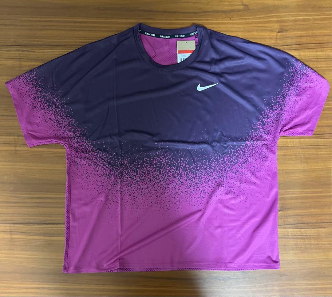 タ*キ様 新品 ナイキ 2024 テニスウェアL 全米 US オープン ドレイパ