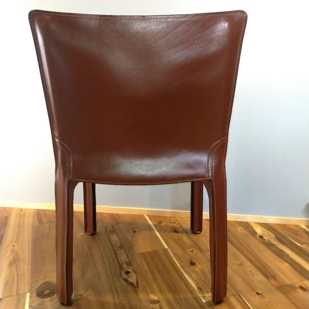 名作★Cassina カッシーナ★CABキャブチェア★赤茶