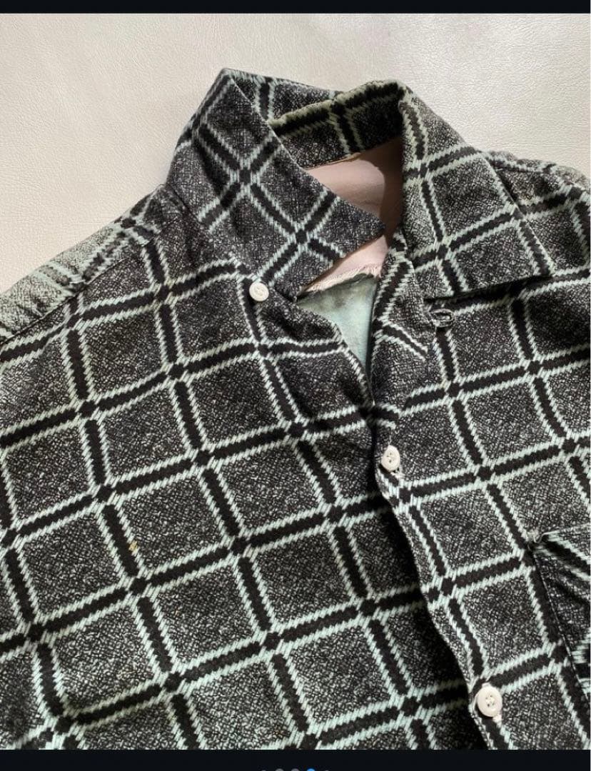 50 ~ 60's Cotton Open Collar shirt プリネル