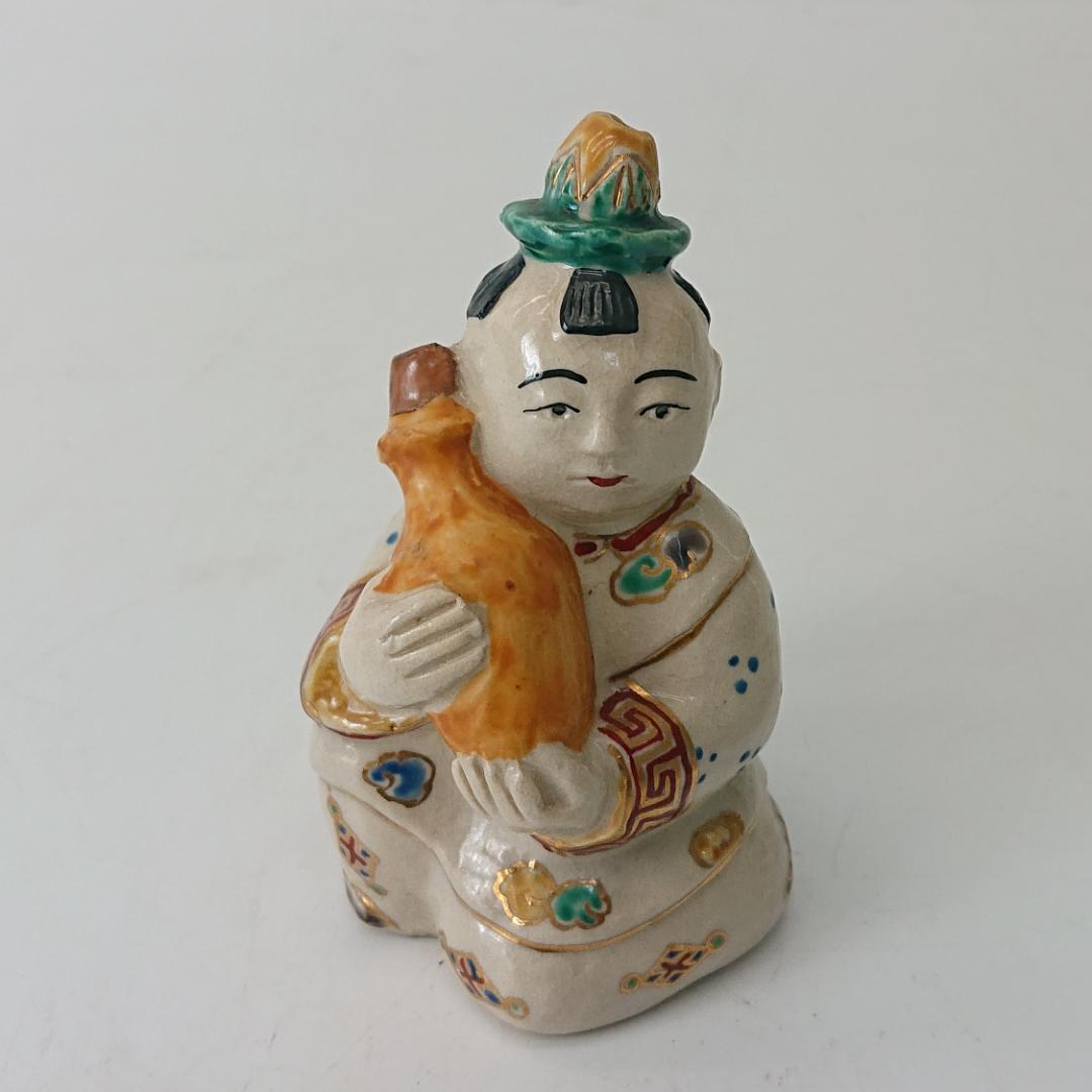 カ*ラ様 【中古品】九谷焼 人形 置物 陶器 オブジェ 焼物 伝統工芸