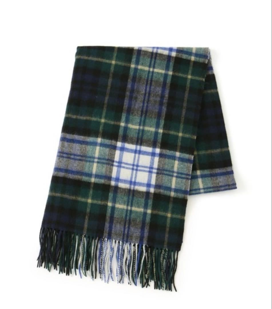 未使用品　TWEEDMILL ツイードミル　大判チェックマフラー　再お値下げ