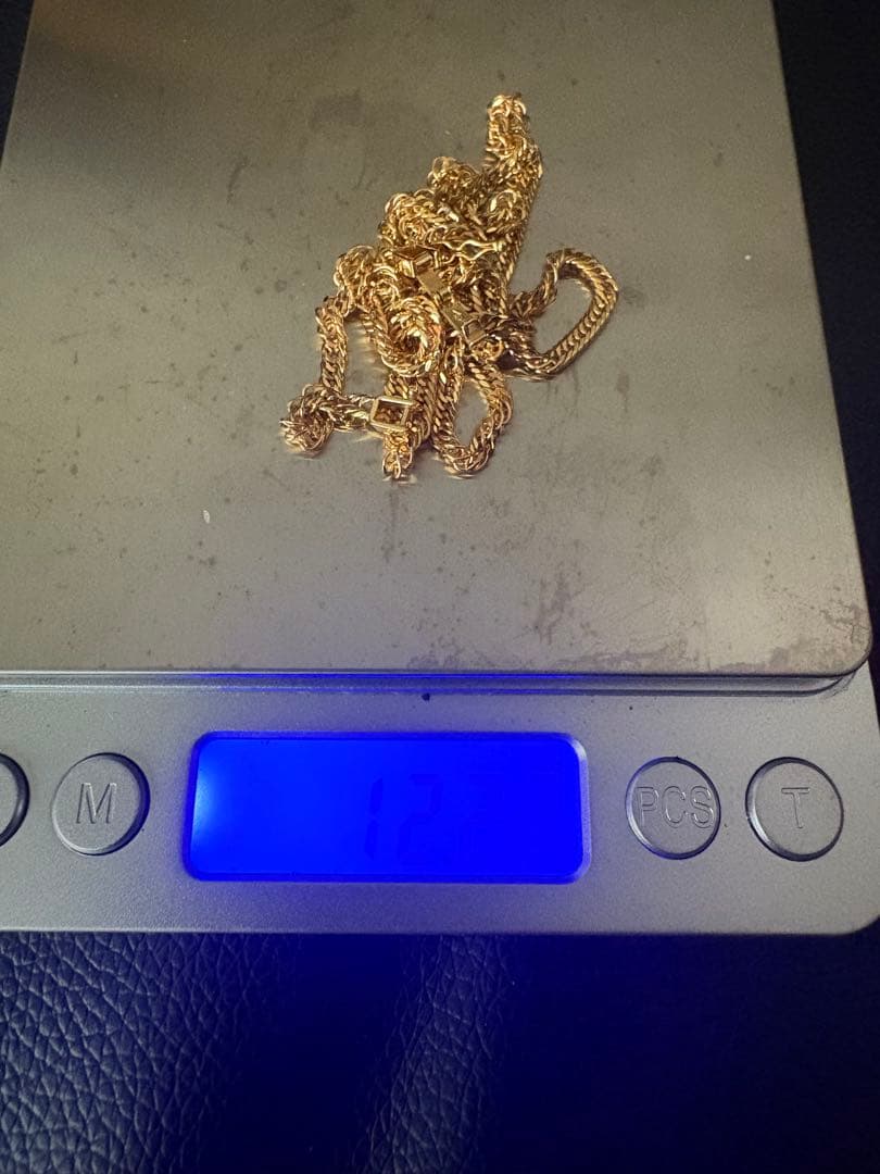 極美品18k喜平ネックレス8面トリプル12gチェーン50cm