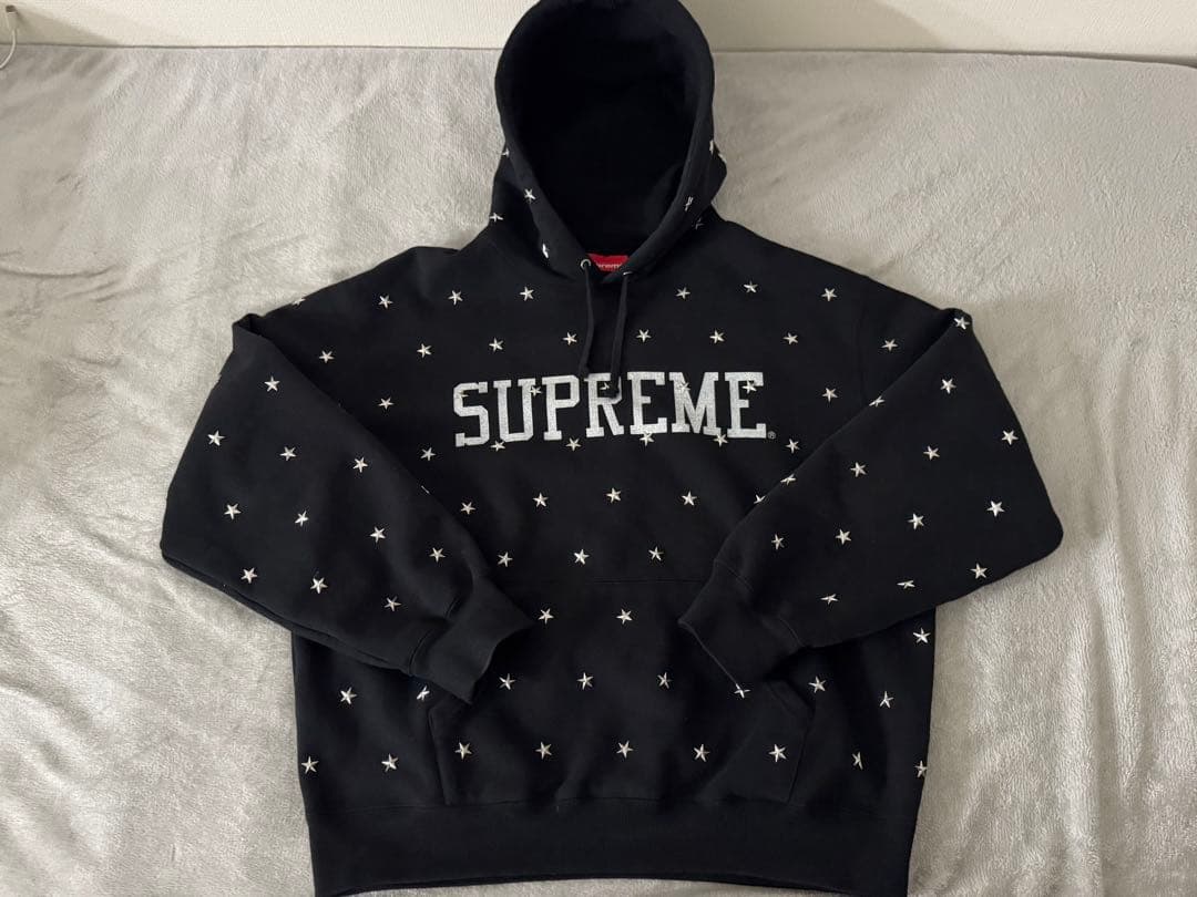 プレ値7万✨SUPREME スタッズパーカーM black