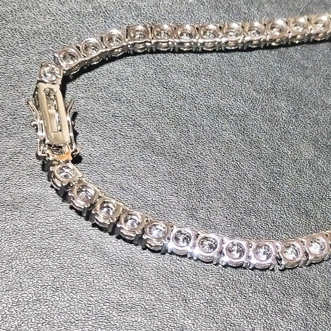 最高級品質　モアサナイトダイヤ　シルバー　ネックレス　シンプル　アクセサリー