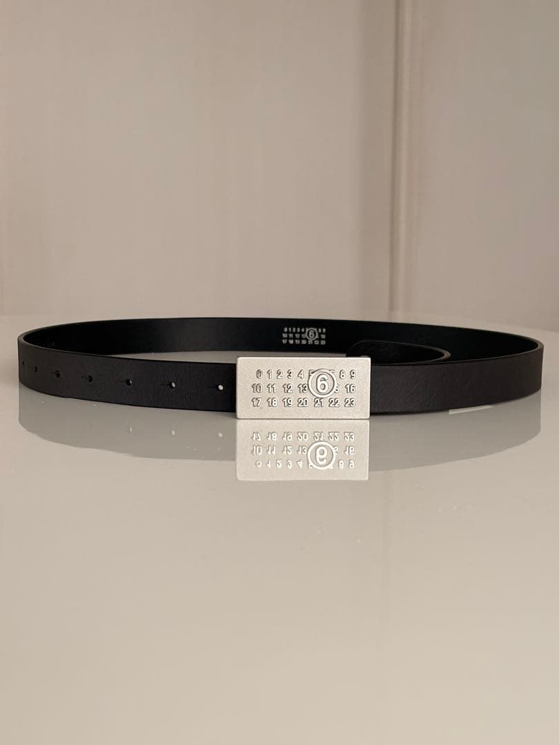 MM6 Maison Margiela ナンバリングバックルナローベルト