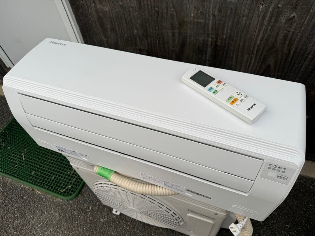 室外機も込 ハイセンス 6畳用 Wi-Fi/換気 エアコン クーラー2022年製