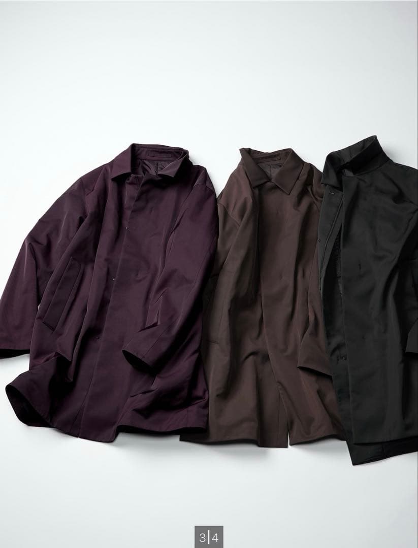 ユニクロC パフテックハーフコート DARK BROWN Sサイズ