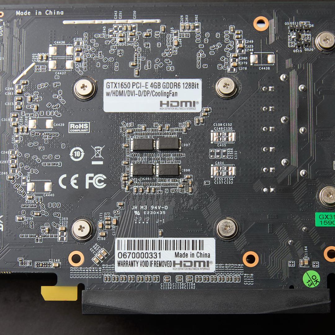 GeForce GTX 1650 4G グラフィックボード