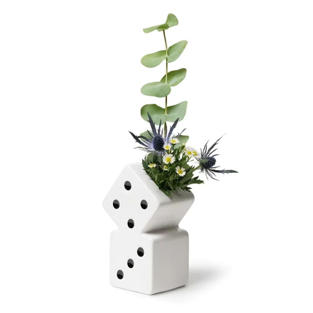 stussy 花瓶　CERAMIC DICE VASE WHITE