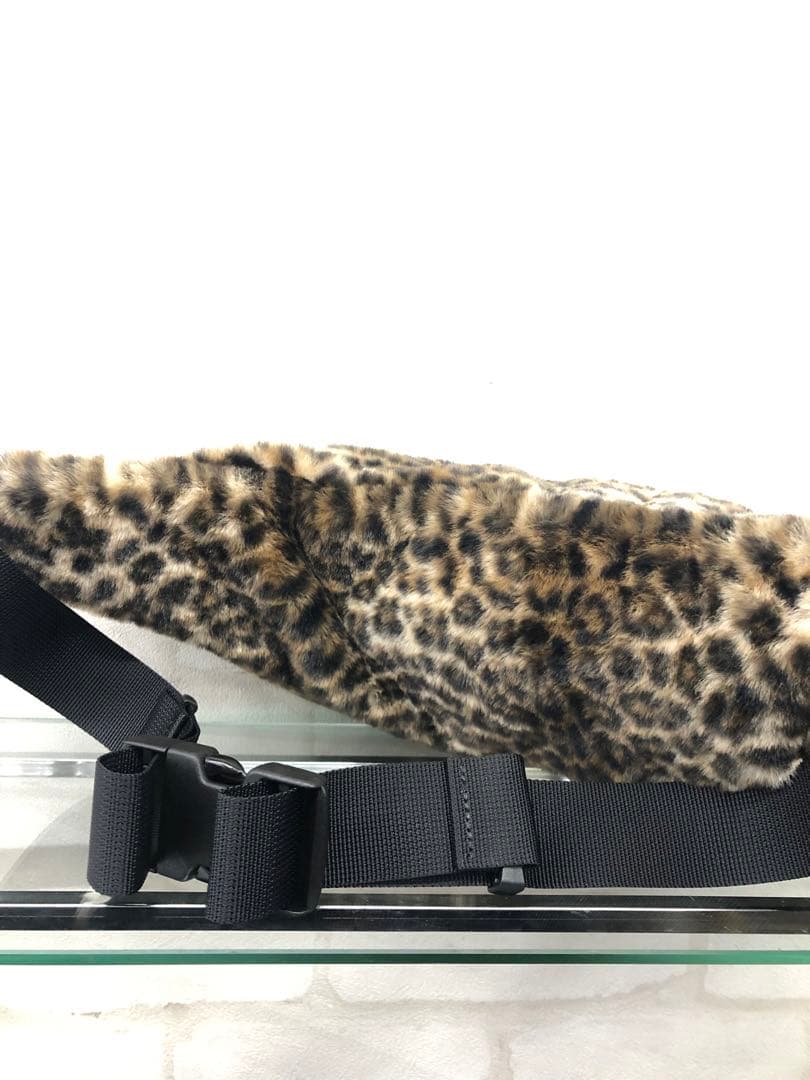 バッグ WACKO MARIA LEOPARD FAUX FUR WAIST BAG