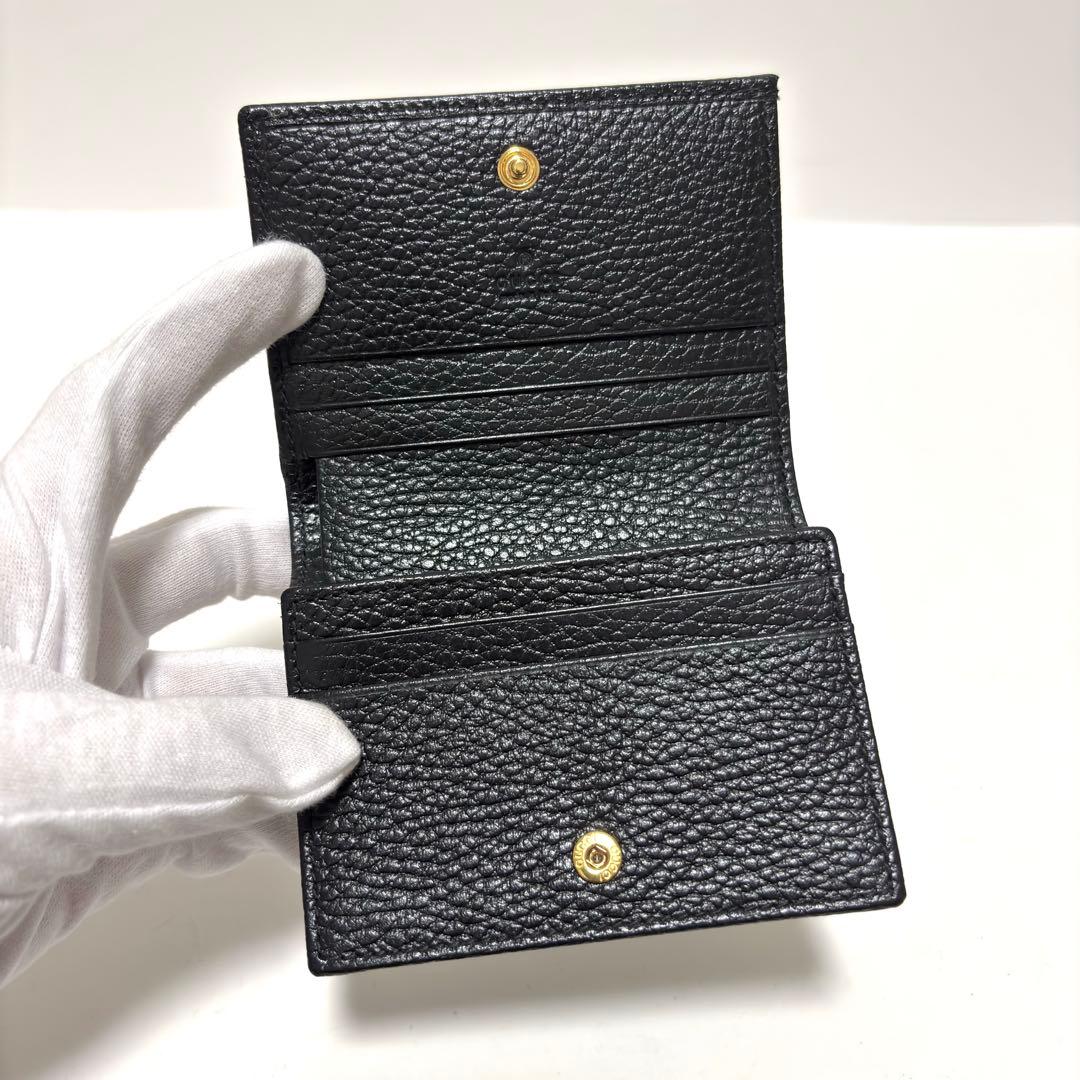 528箱付✨未使用級✨GUCCI グッチ 財布 GGマーモント レザー ブラック