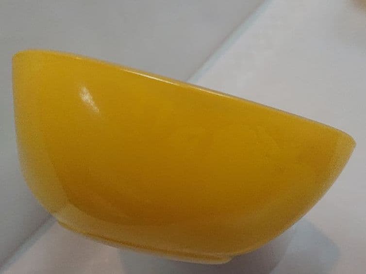昭和レトロ CROWN OVENWARE 耐熱ガラス ボウル イエロー5枚セット