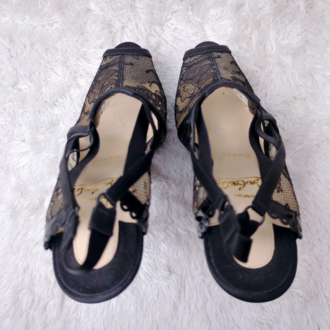 未使用級 CHRISTIAN LOUBOUTIN サテン レース 山田優着用