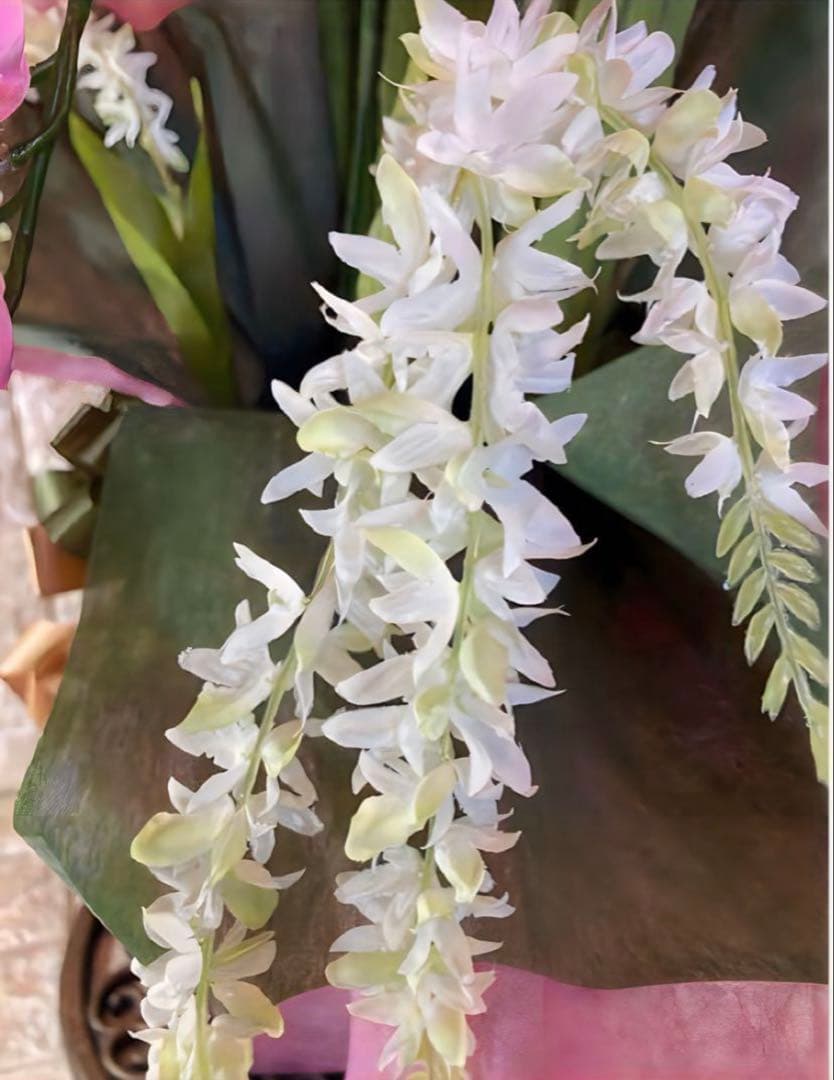 光触媒　人工観葉植物　ウォールグリーン　フェイクグリーン　シンピジューム615