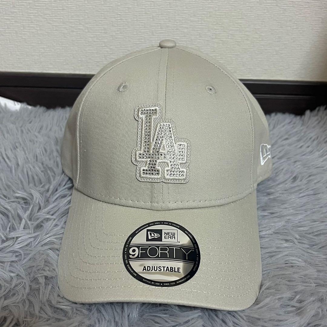 ニューエラ 9FORTY ラインストーン ドジャース LA キャップ ストーン