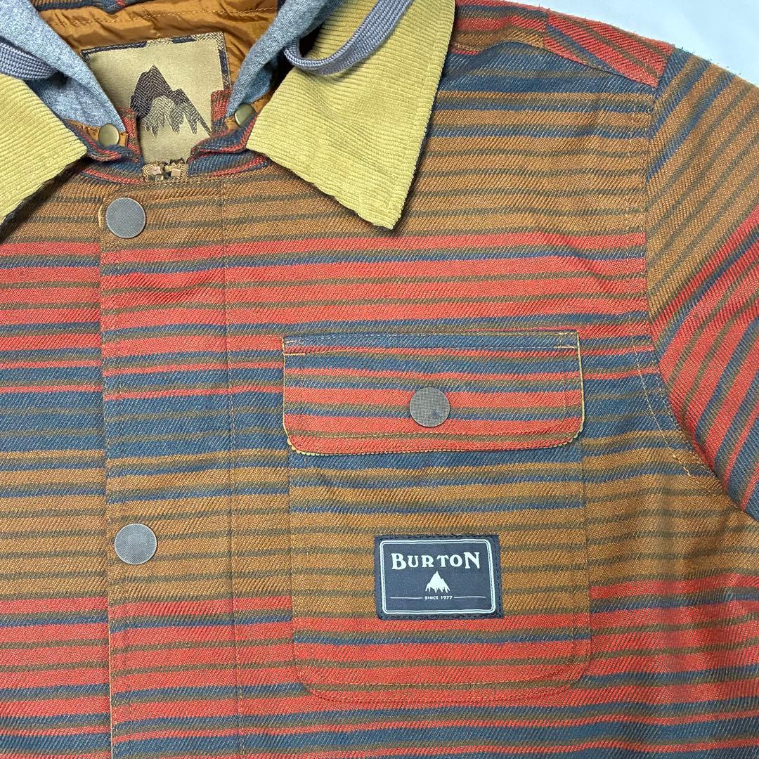 BURTON バートンウエア ネルシャツ風 スノボージャケット コーデュロイ M
