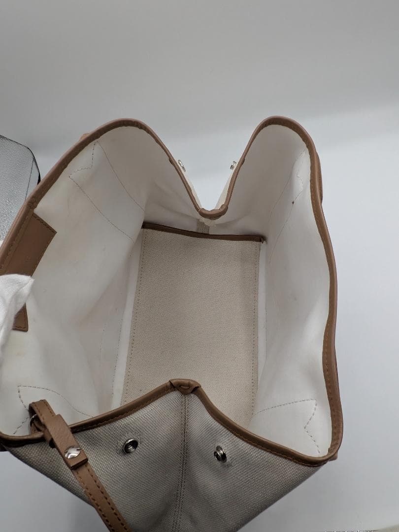 良品✨ バレンシアガ ネイビーカバス キャンバス ベージュ 0LJ