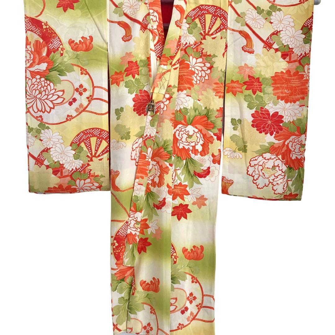 ★アンティーク　女の子　子供着物　3歳　七五三　　大正ロマン　NO48