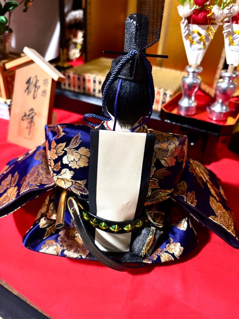 親王飾り、雛人形、写真の飾り物一式。40年前購入の品。美品