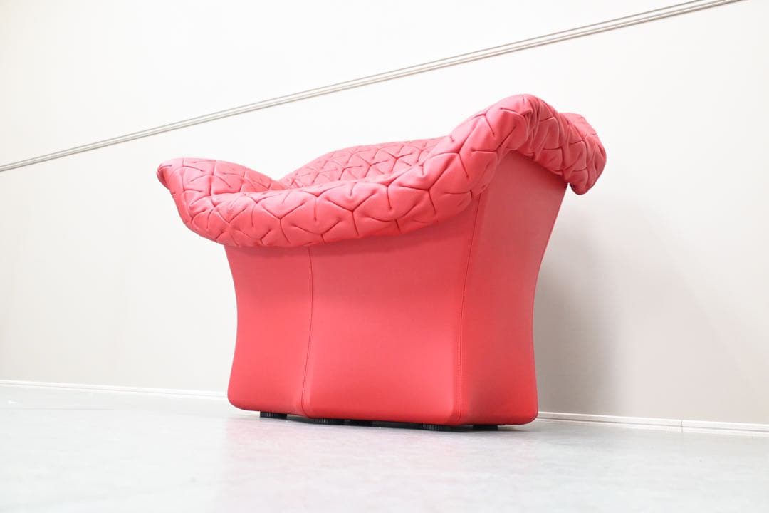 【展示極美品】Poltrona Frau 1人掛けソファ オットマン