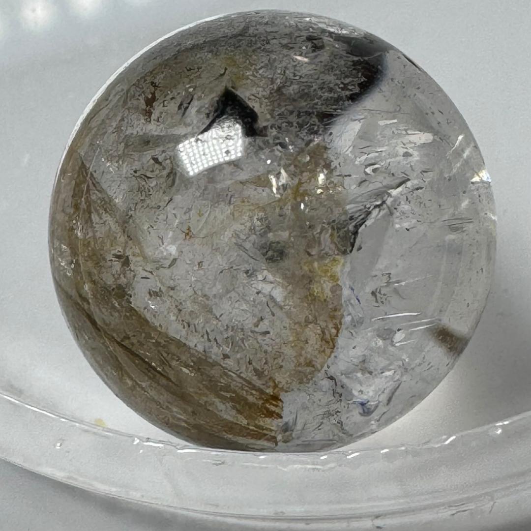 超希少！天然の奇跡◇水入り水晶◇丸玉　約16㎜