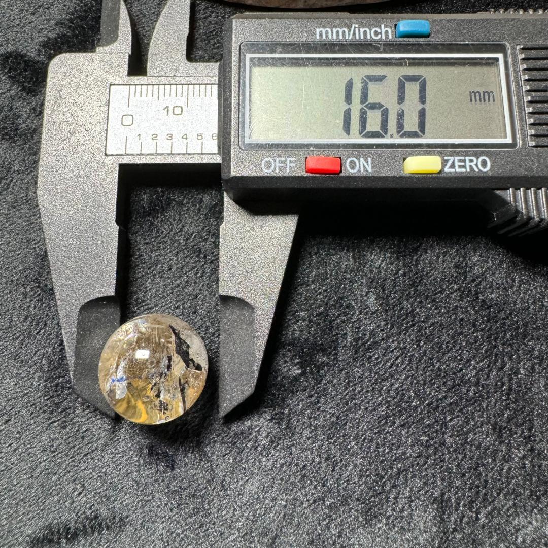 超希少！天然の奇跡◇水入り水晶◇丸玉　約16㎜