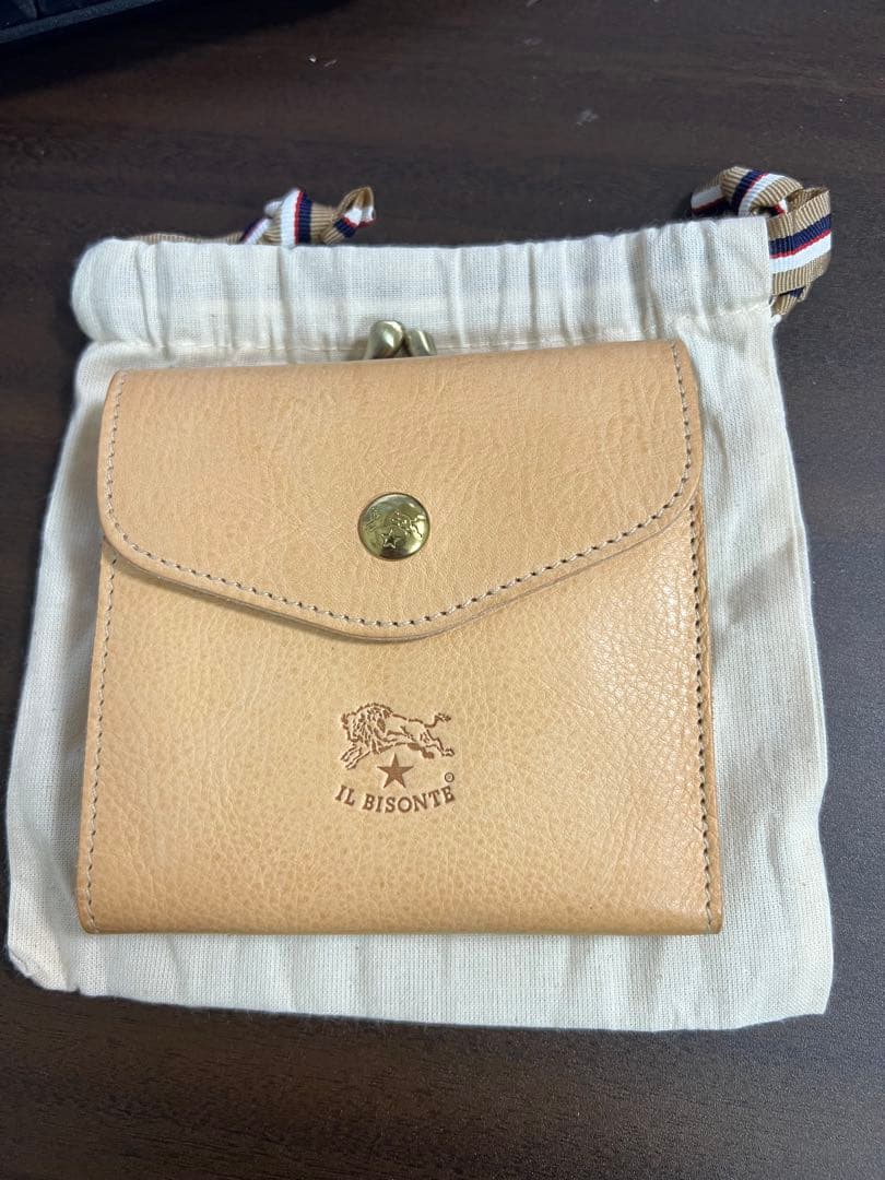 イルビゾンテ IL BISONTE C0423 120 Naturalがま口財布