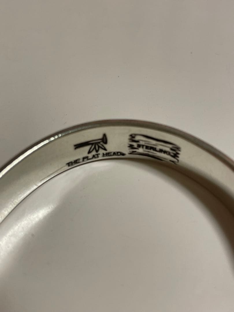 THE FLAT HEAD シルバー スクロール柄 バングル