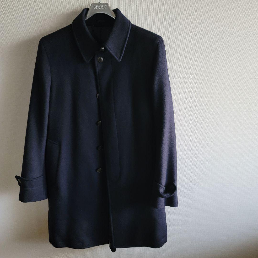 Tomorrowland PILGRIM ほぼ新品 シルク混コート 濃紺 48