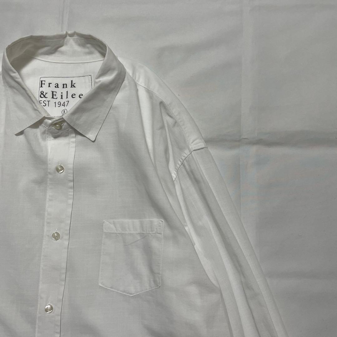 極美品✨️フランクアンドアイリーン LUKE 長袖シャツ 白 無地 Lサイズ