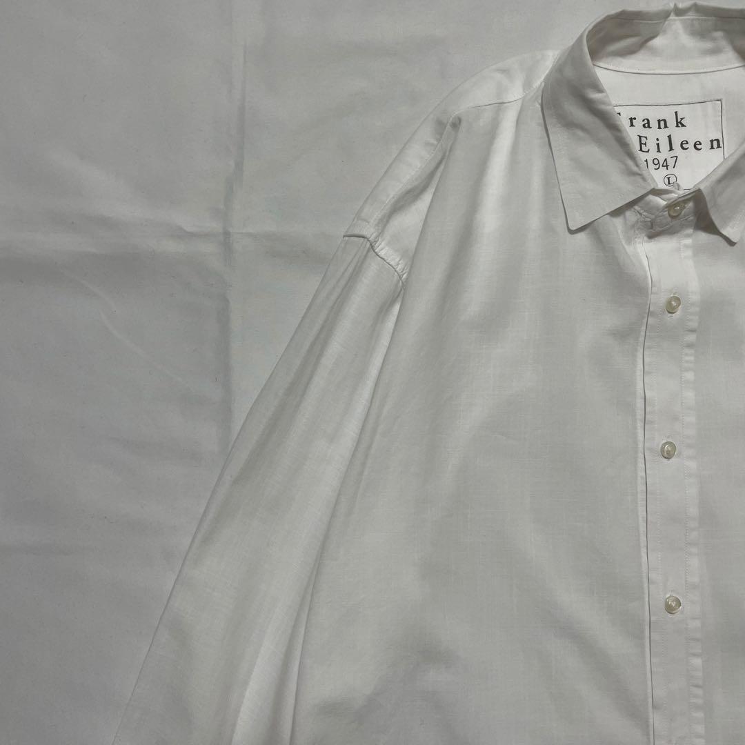 極美品✨️フランクアンドアイリーン LUKE 長袖シャツ 白 無地 Lサイズ
