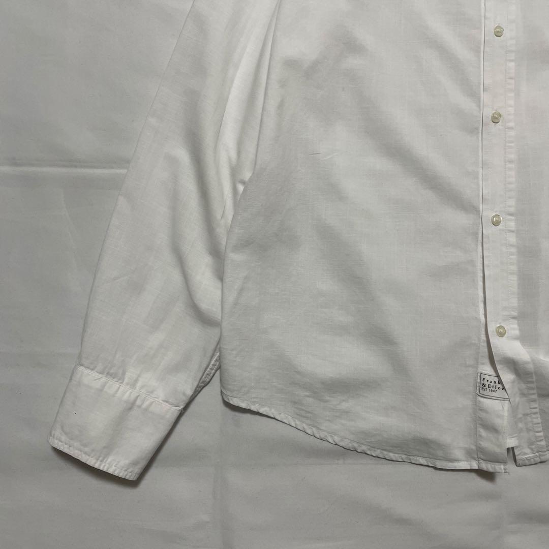 極美品✨️フランクアンドアイリーン LUKE 長袖シャツ 白 無地 Lサイズ