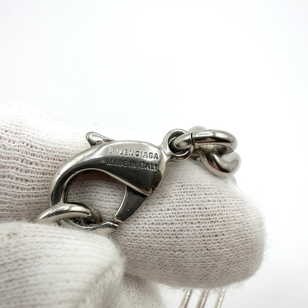 ◇バレンシアガ◇インターロックBB/ロゴ/ブレスレット/ブラスレ/シルバー