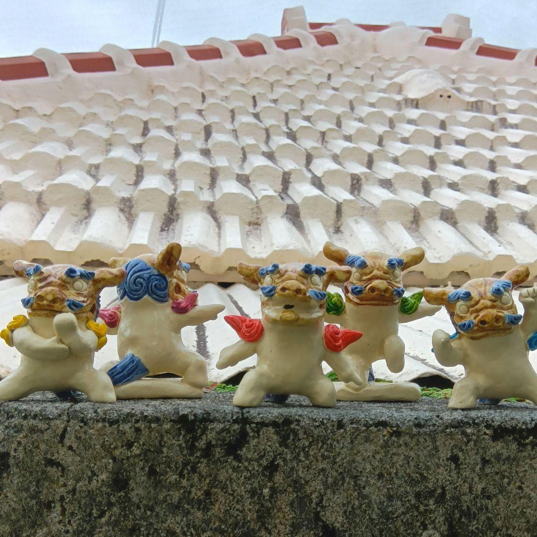 シーサー　特戦隊　置物　沖縄　陶器