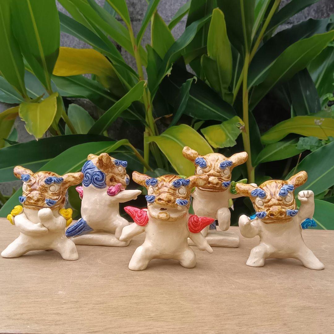 シーサー　特戦隊　置物　沖縄　陶器