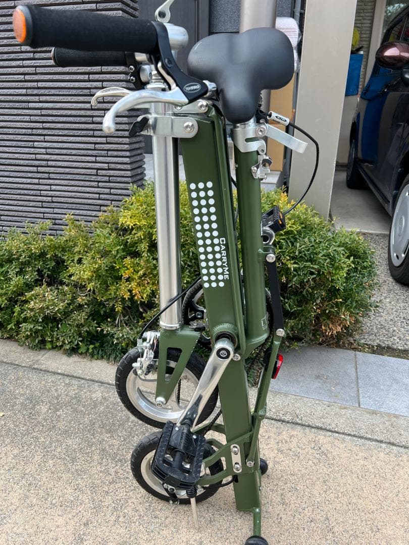 CarryMe エアータイヤ仕様 マットオリーブグリーン 折りたたみ自転車