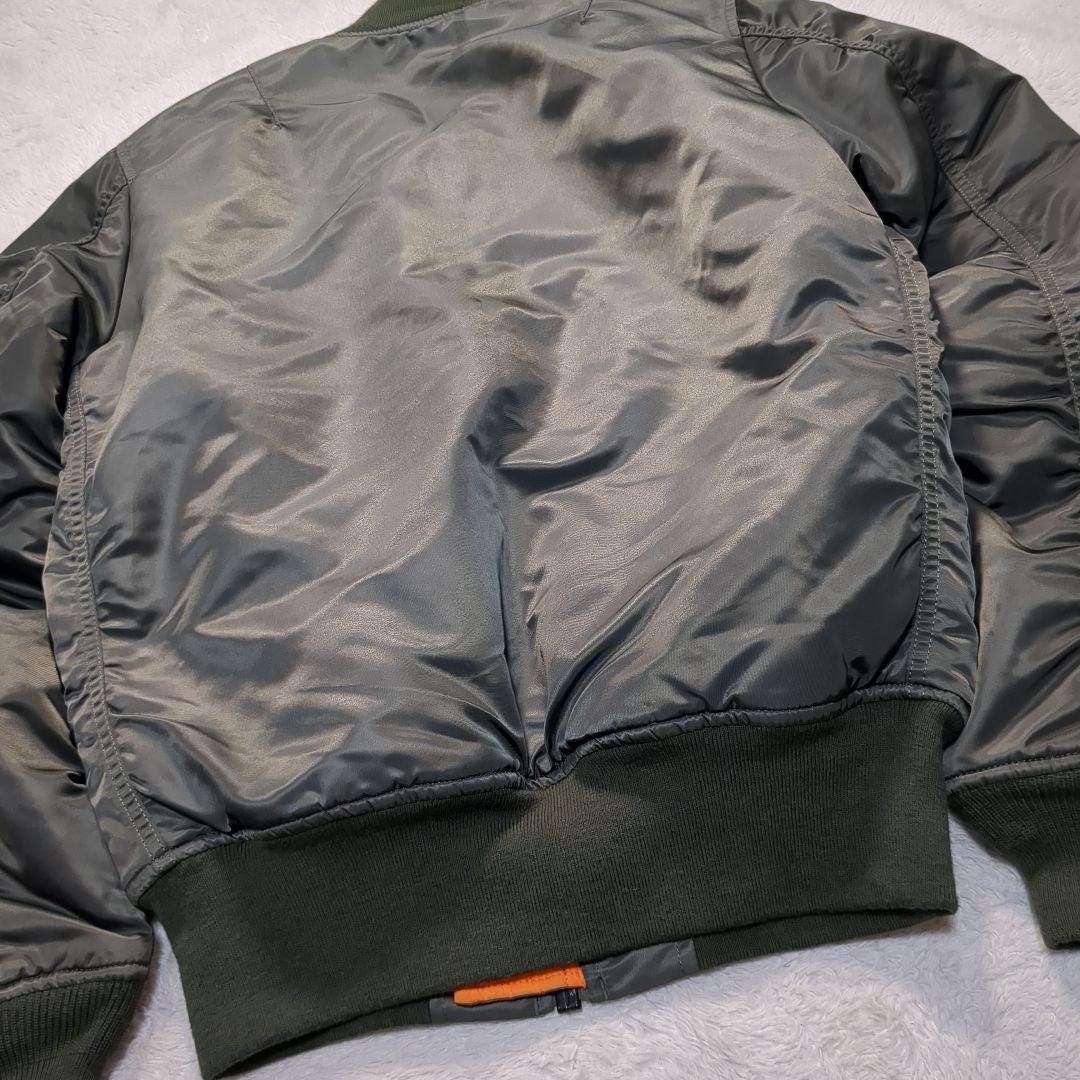 ✨美品！ALPHA INDUSTRIES MA-1 S レプリカグレー 短丈