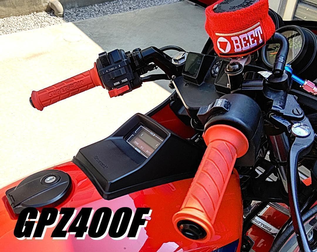 CBX純正タイプ ハンドル 黒＋延長キット③/ GPZ400F用