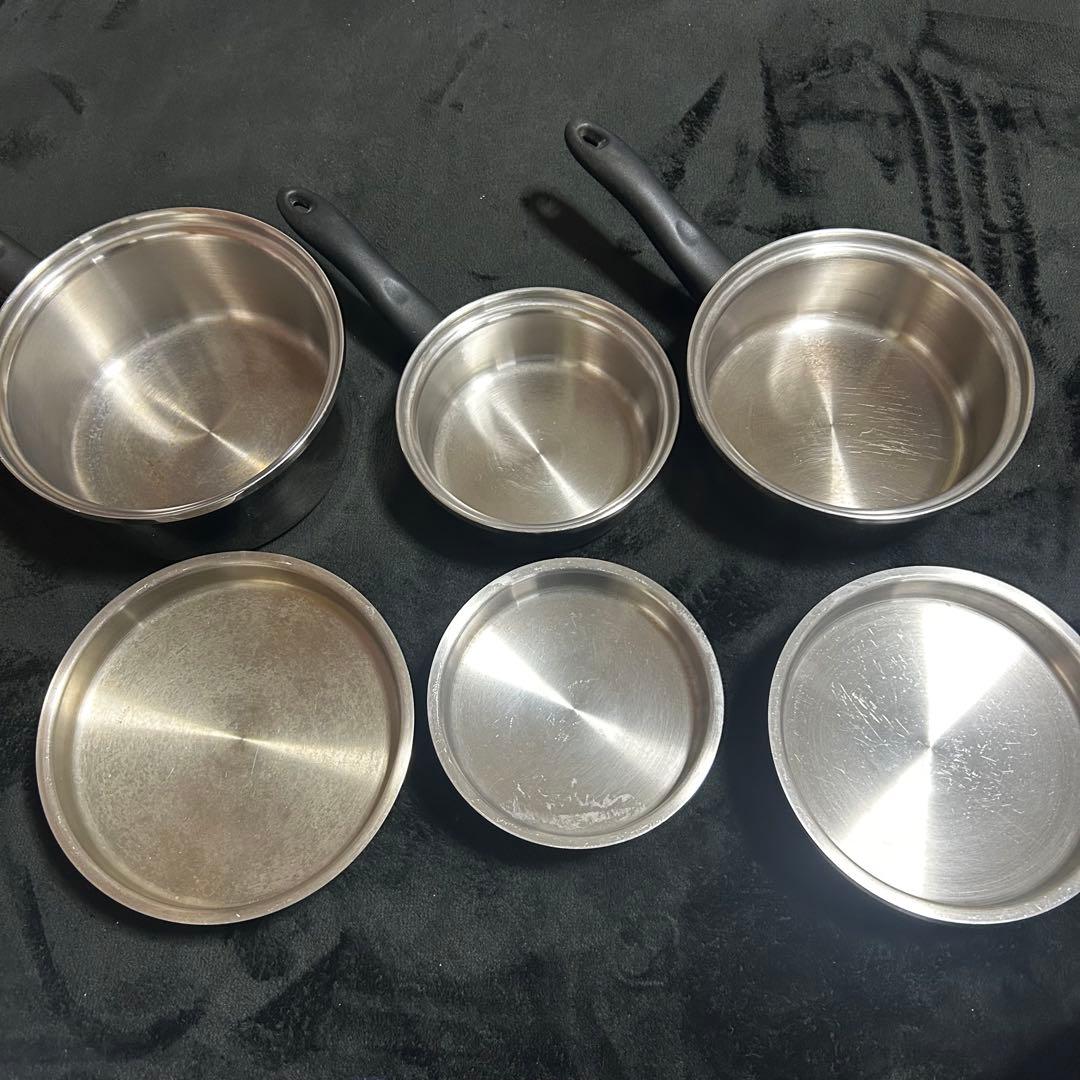 AMWAY 大中小ソースパン3点セット