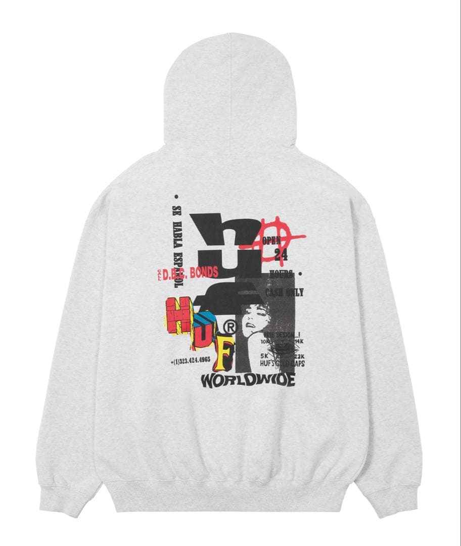 HUF グレーパーカー XXL
