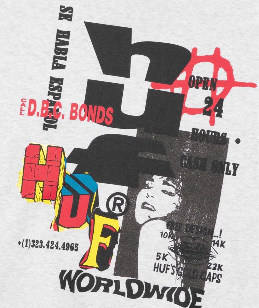 HUF グレーパーカー XXL