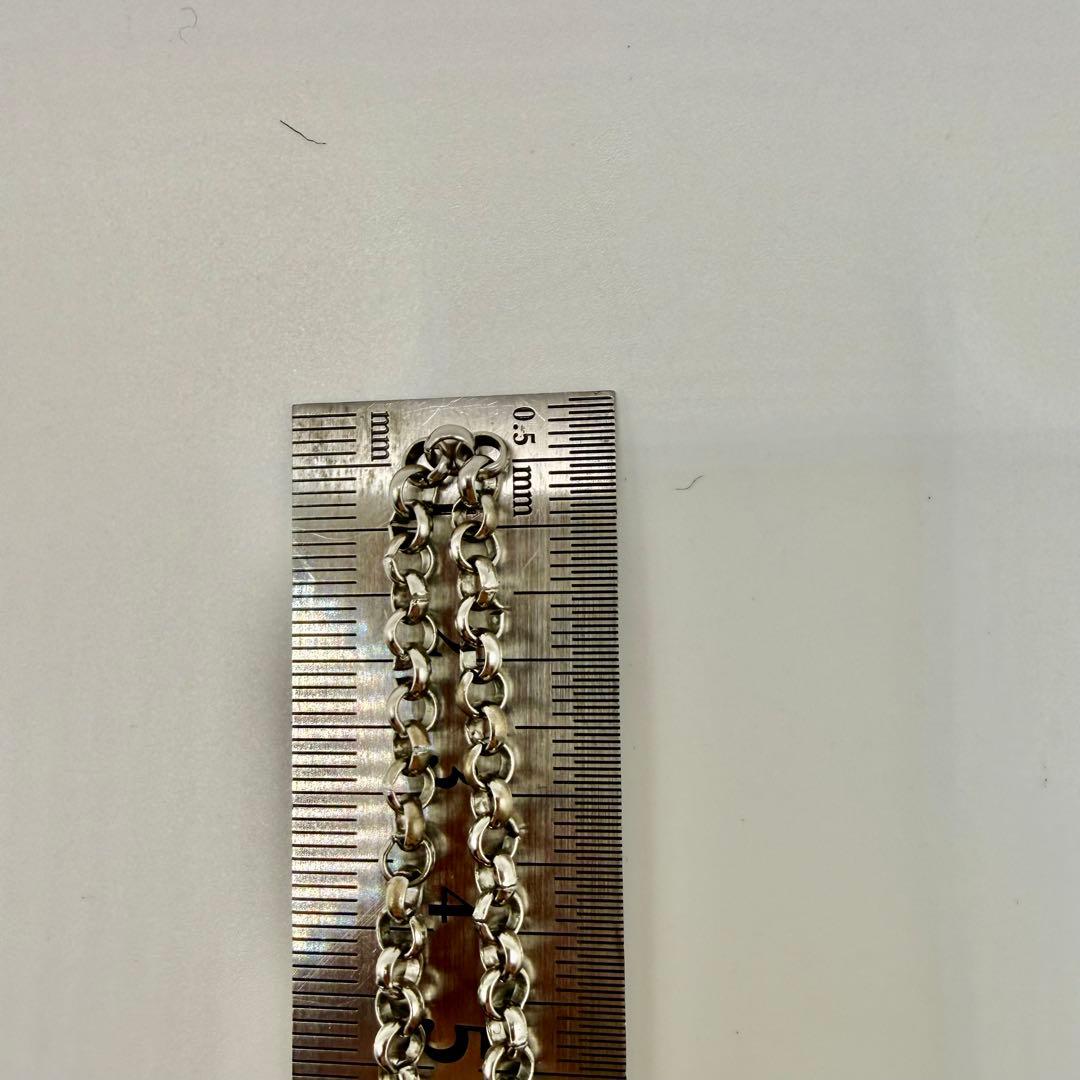 美品　SAAD 特大上銀ビッグフェザー80mm ネックレスセット