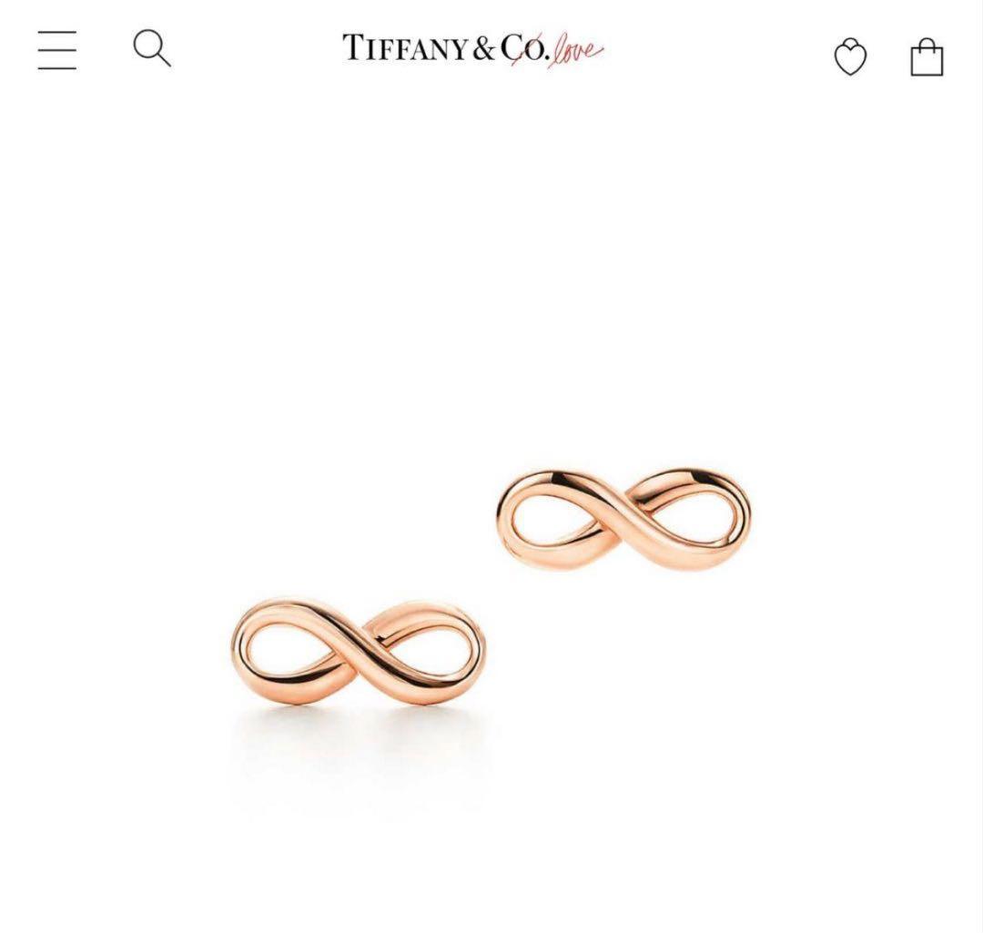 s*★様 Tiffany & Co. インフィニティ ピンクゴールドピアス