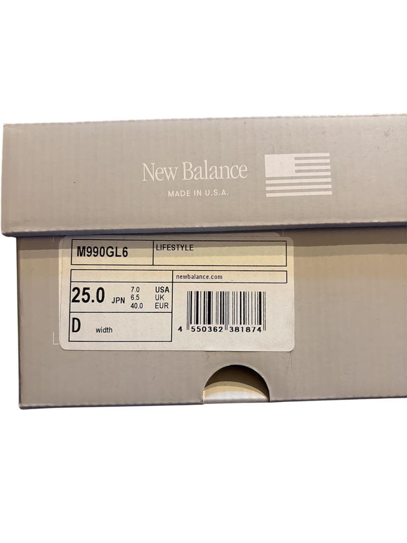 New Balance 990v6 グレー スニーカー