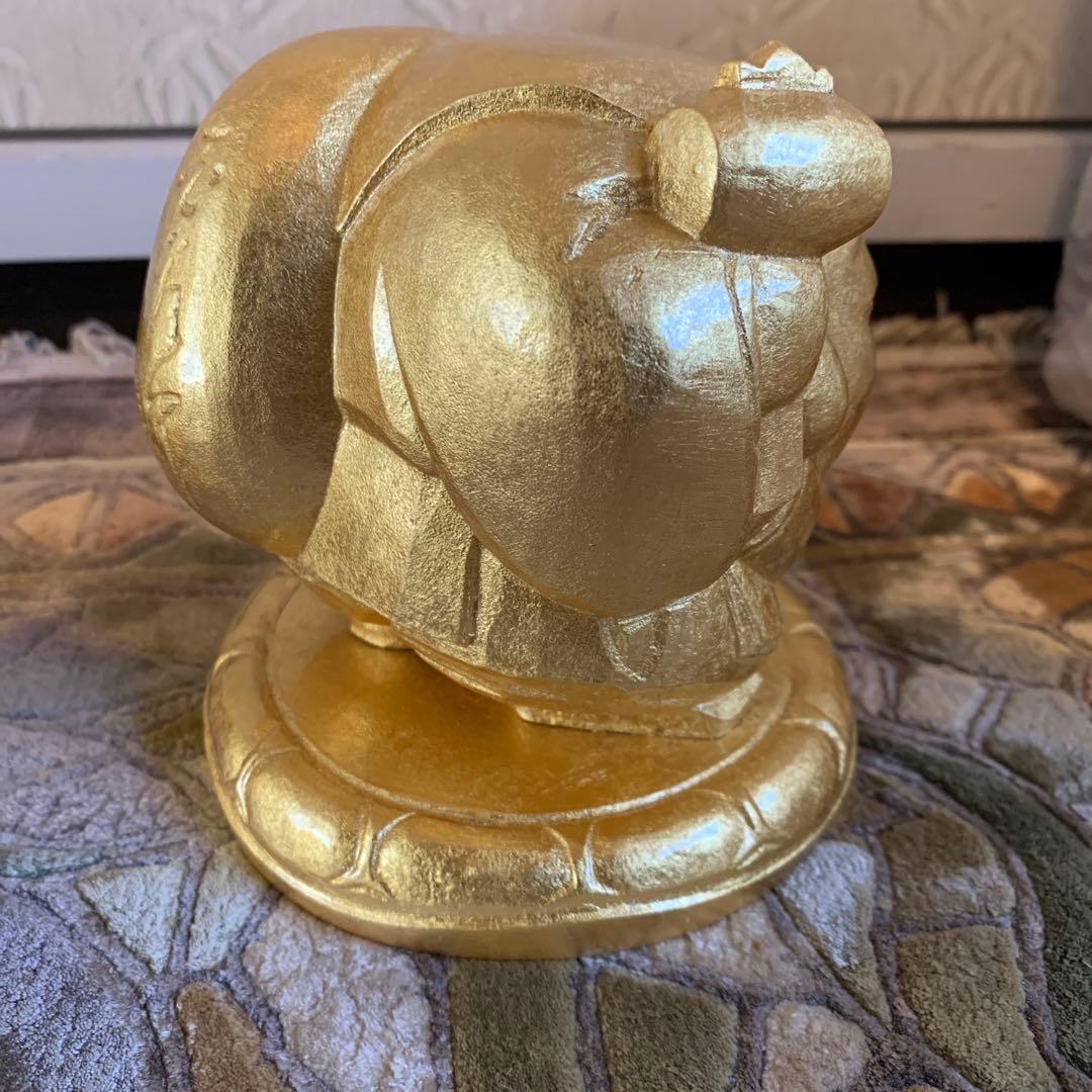 平櫛田中 満徳恵比寿尊 福聚大黒天尊 ブロンズ像 金 一対 新品 保証書付き