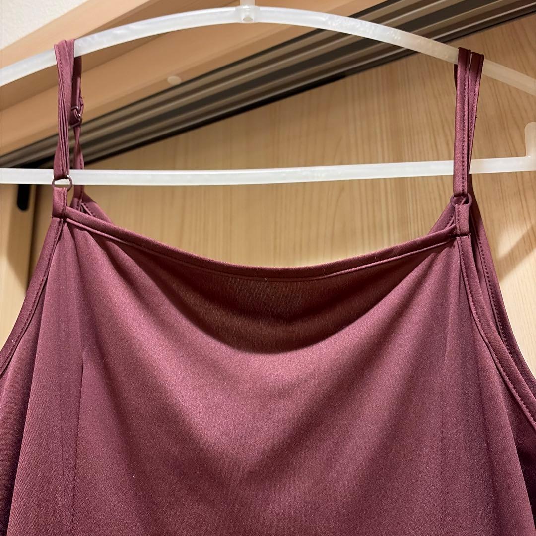 【お値下げ】anuans アニュアンス　ライトダブルサテンカシュクールワンピース