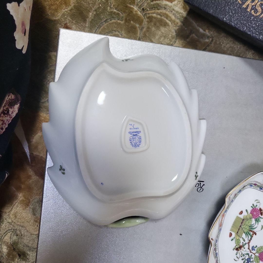 ヘレンド　インドの華リーフディッシュ　2枚セット