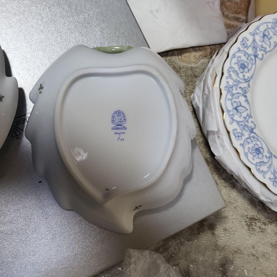 ヘレンド　インドの華リーフディッシュ　2枚セット