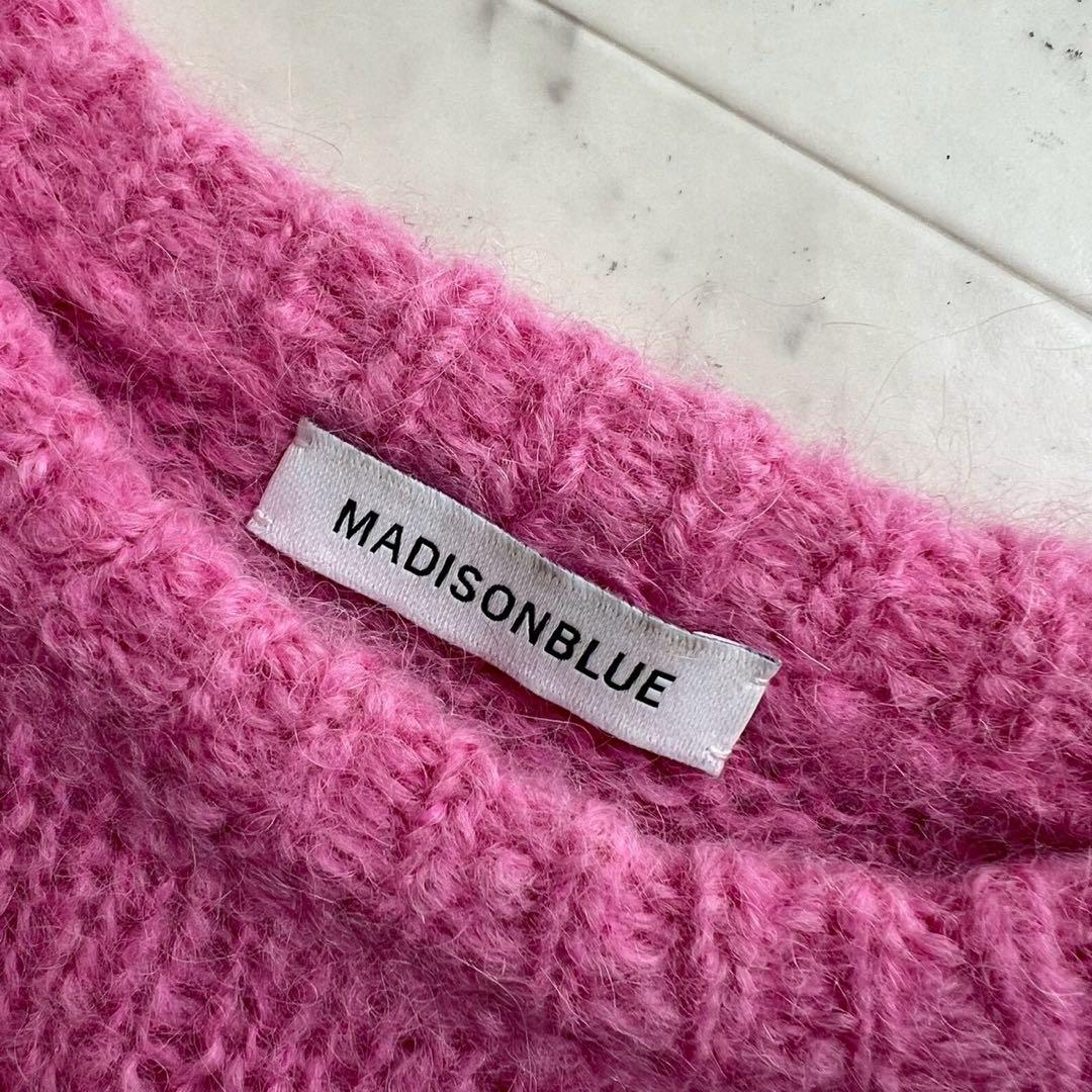 MADISONBLUE モヘヤアルパカ ハーフスリーブニット クロップド丈